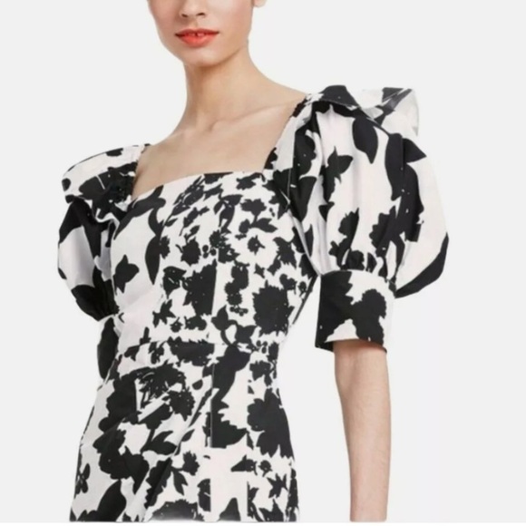 Christopher John Rogers x Target Floral Puff Sleeve Faux Wrap Dress Size 4 NEW! - Picture 1 of 11